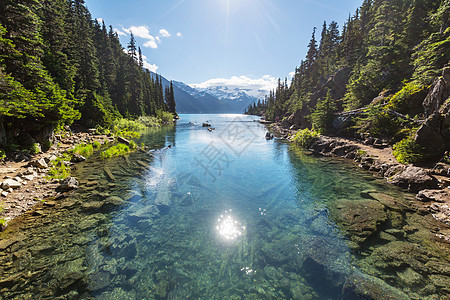 徒步旅行加里波迪湖附近惠斯勒,BC,加大图片