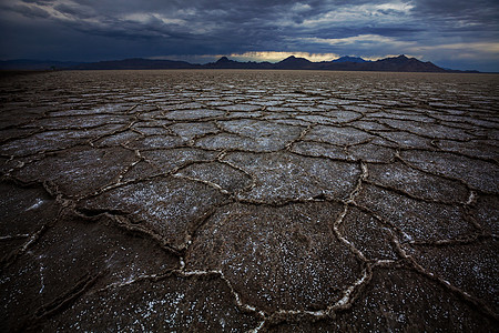 犹他州的盐沙漠,波恩维尔图片