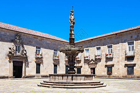 葡萄牙布拉加中心的喷泉图片