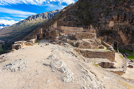 奥兰泰坦博秘鲁南部库斯科附近的个城镇印加遗址图片