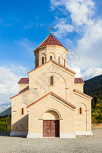 尼古拉尼古拉教堂梅斯蒂亚,斯瓦内蒂地区的格鲁吉亚图片