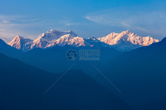 康钦贡加世界上三高山,位于印度锡金图片