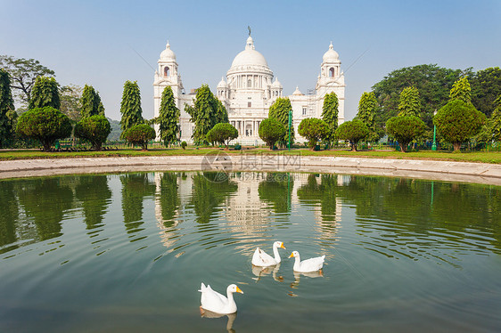 维多利亚纪念馆印度孟加拉西部加尔各答的座大型大理石建筑,始建于1906至1921图片