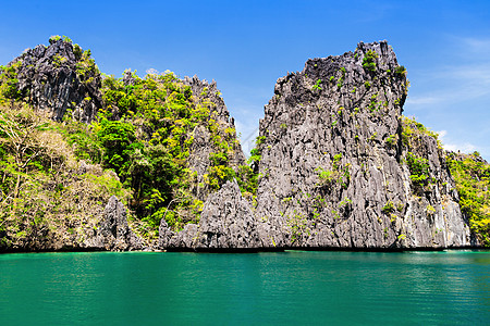 菲律宾群岛上非常美丽的泻湖图片
