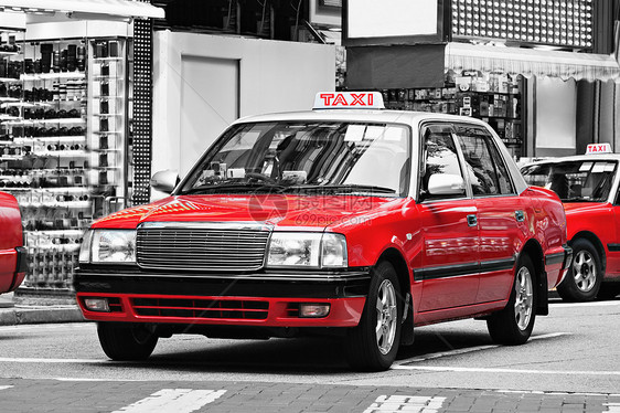 香港街道上的出租车图片