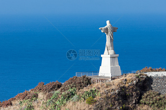 基督国王雕像葡萄牙马德拉岛上的座天主教纪念碑图片