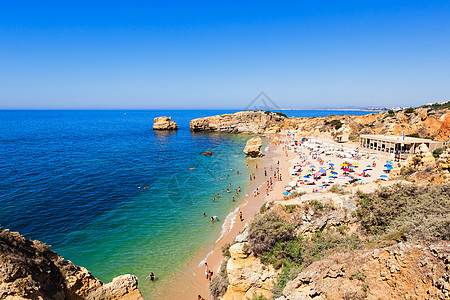 索拉费尔海滩阿尔布菲拉,阿尔加夫地区,葡萄牙图片