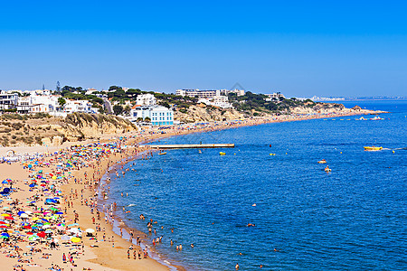 阿尔布菲拉市海滩,阿尔加夫地区,葡萄牙南部图片
