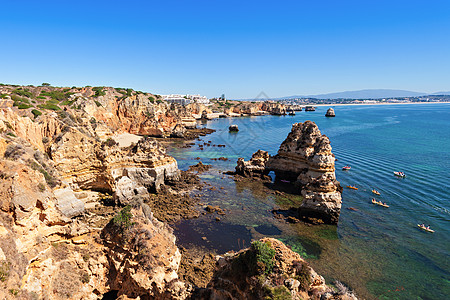 卡米洛海滩拉各斯,阿尔加夫地区葡萄牙图片