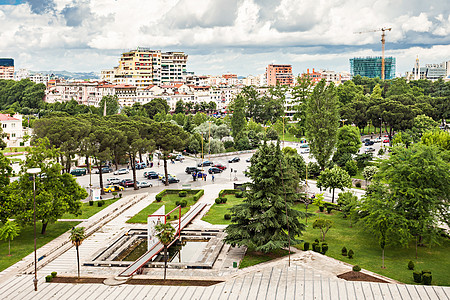 城市全景,地拉那,阿尔巴尼亚图片