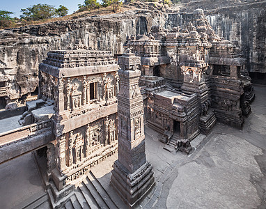 凯拉斯寺埃罗拉,马哈拉施特拉邦印度图片