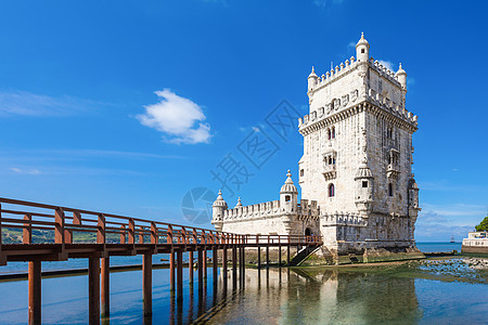 贝伦塔个强化塔,位于葡萄牙里斯本玛丽亚德贝伦的民间教区图片