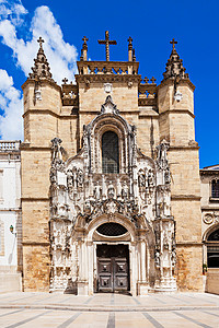 克鲁斯修道院十字修道院葡萄牙科英布拉的纪念碑高清图片