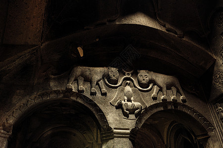 亚美尼亚山区的古寺院格哈德成立于4世纪图片