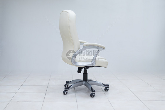 现代白色办公椅家具空的启动业务图片