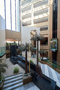 豪华商务酒店大堂内部与现代图片