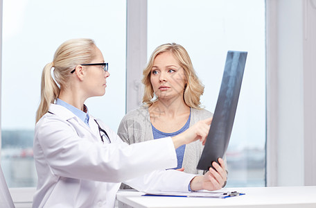 医学,龄,保健人的妇女病人医生脊柱X线扫描会议医疗办公室图片