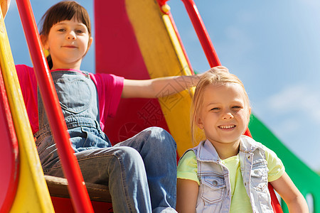 夏天,童,休闲,友谊人的快乐的孩子儿童游乐场攀爬架图片