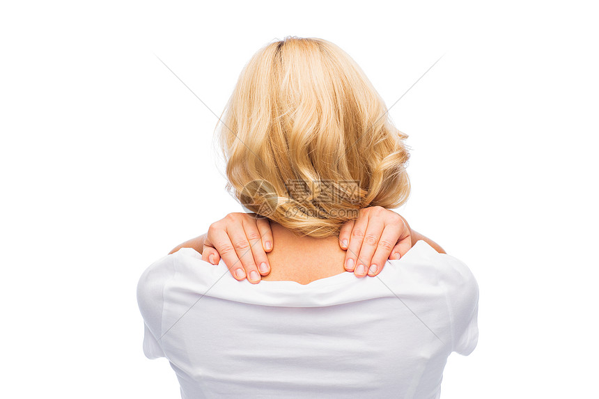 ‘~人,医疗保健问题妇女患颈部疼痛  ~’ 的图片