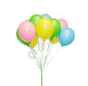 假期,生日,派装饰堆充气的彩色氦气球图片