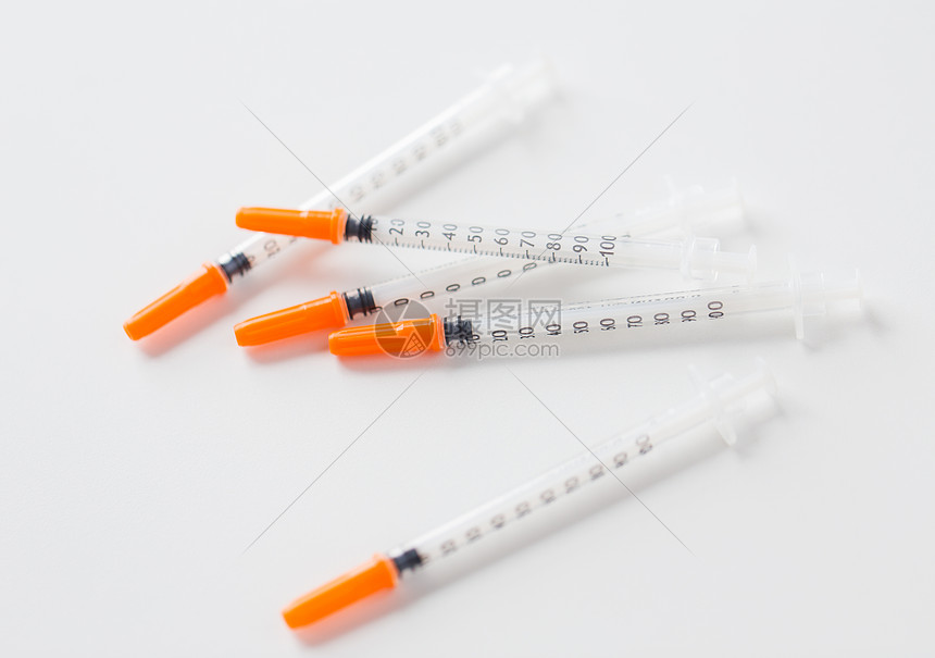 胰岛素注射器特写图片