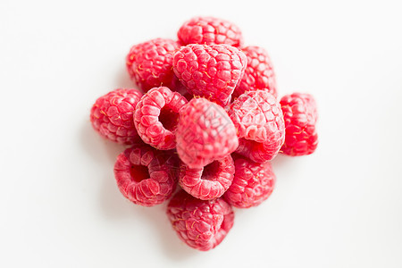 水果,浆果,饮食,生态食品物品的多汁的新鲜成熟红树莓白色图片