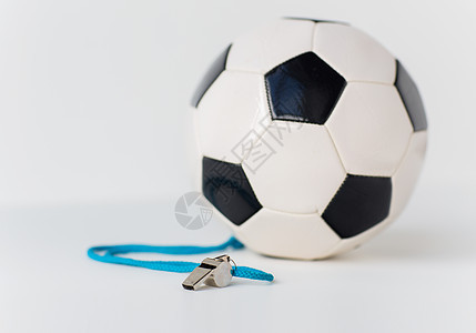 体育,足球,裁判体育设备的球裁判哨子背景图片