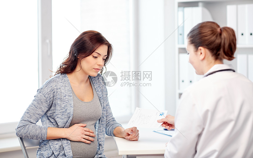 ‘~怀孕,妇科,医学,保健人的妇科医生与处方孕妇会议医院  ~’ 的图片
