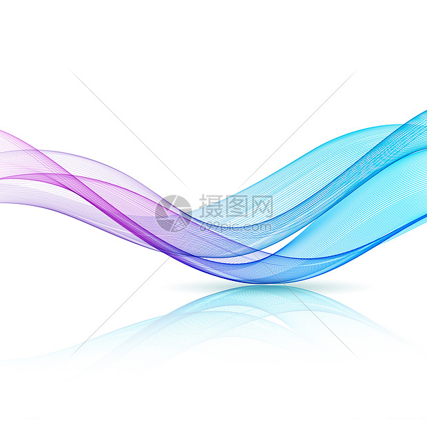 抽象彩色波元素抽象的蓝色紫色的波浪元素蓝色紫色的波浪图片