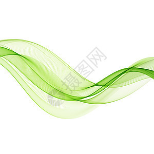 抽象运动波图抽象运动平滑彩色波曲线绿线背景图片