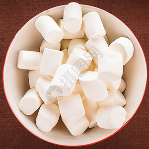 白色棉花糖放碗里放碗里的棉花糖图片