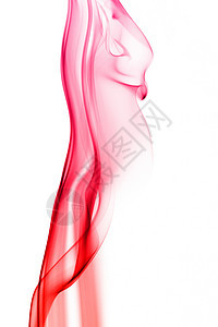 白色背景上的红色粉红色烟雾图片