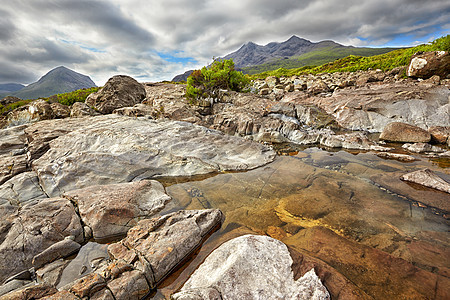 苏格兰斯凯岛的斯利加干河图片