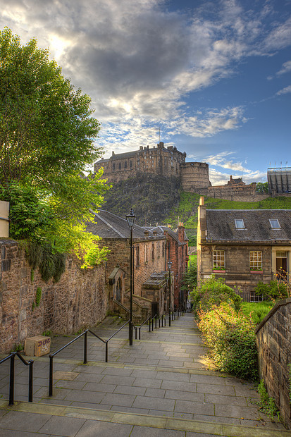 查看爱丁堡城堡赫里奥特地方,爱丁堡,苏格兰,英国图片