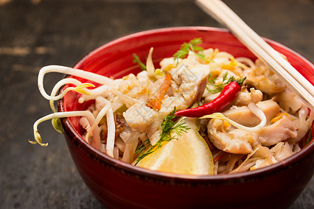 亚洲条带鸡肉芽,特写图片