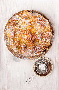 甜菲路糕点蛋糕筛勺,顶部视图图片