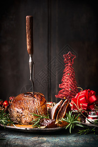 圣诞火腿肉图片