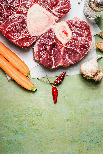 生小牛肉小腿肉材料图片