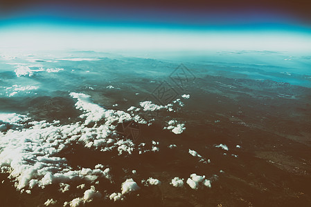 地球地平线照片35000英尺的高度图片