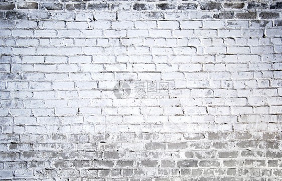 旧白色砖墙纹理的背景图片