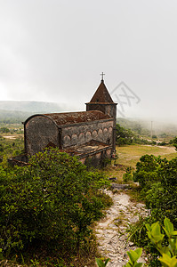 被遗弃的基督教教堂博科山上,柬埔寨坎波特的普雷拉蒙尼翁公园图片