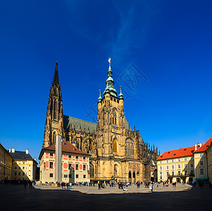 维图斯大教堂美丽的晴天,布拉格,捷克共国图片