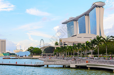 新加坡市中心码头湾的景色新加坡市中心图片