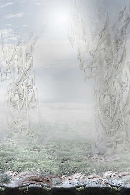幻想神秘的超现实背景