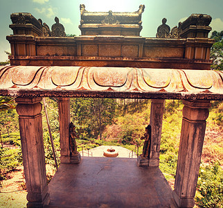 斯里兰卡印度教寺庙的大门图片