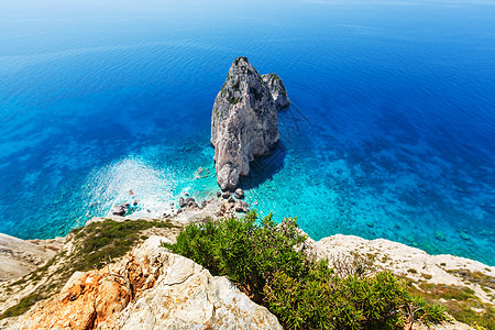 希腊Zakynthos岛上美丽的海洋景观图片