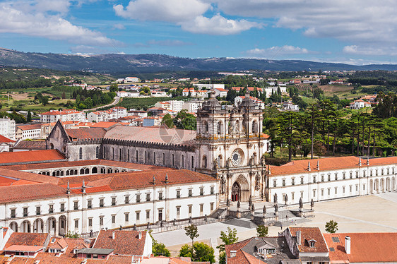 葡萄牙羊驼羊驼修道院的鸟瞰图图片