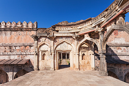 印度马迪亚邦曼杜的旧清真寺图片