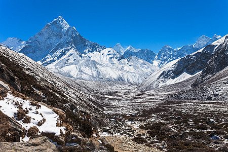 阿玛达布拉姆山珠穆朗玛峰地区,喜马拉雅,尼泊尔图片