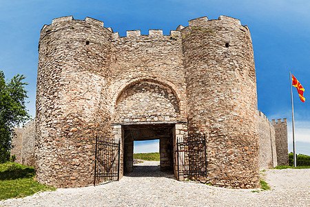 萨穆伊尔的堡垒马其顿奥赫里德老城的堡垒图片